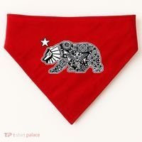 California Republic Aztec Bear USA-Made Doggie Bandana thumb 0