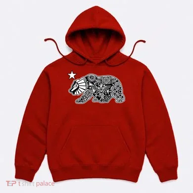 California Republic Aztec Bear Hoodie