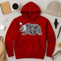 California Republic Aztec Bear Hoodie thumb 3