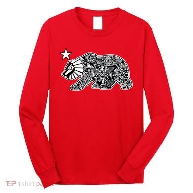California Republic Aztec Bear Long Sleeve Shirt