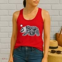 California Republic Aztec Bear Women's Tank Top thumb 2