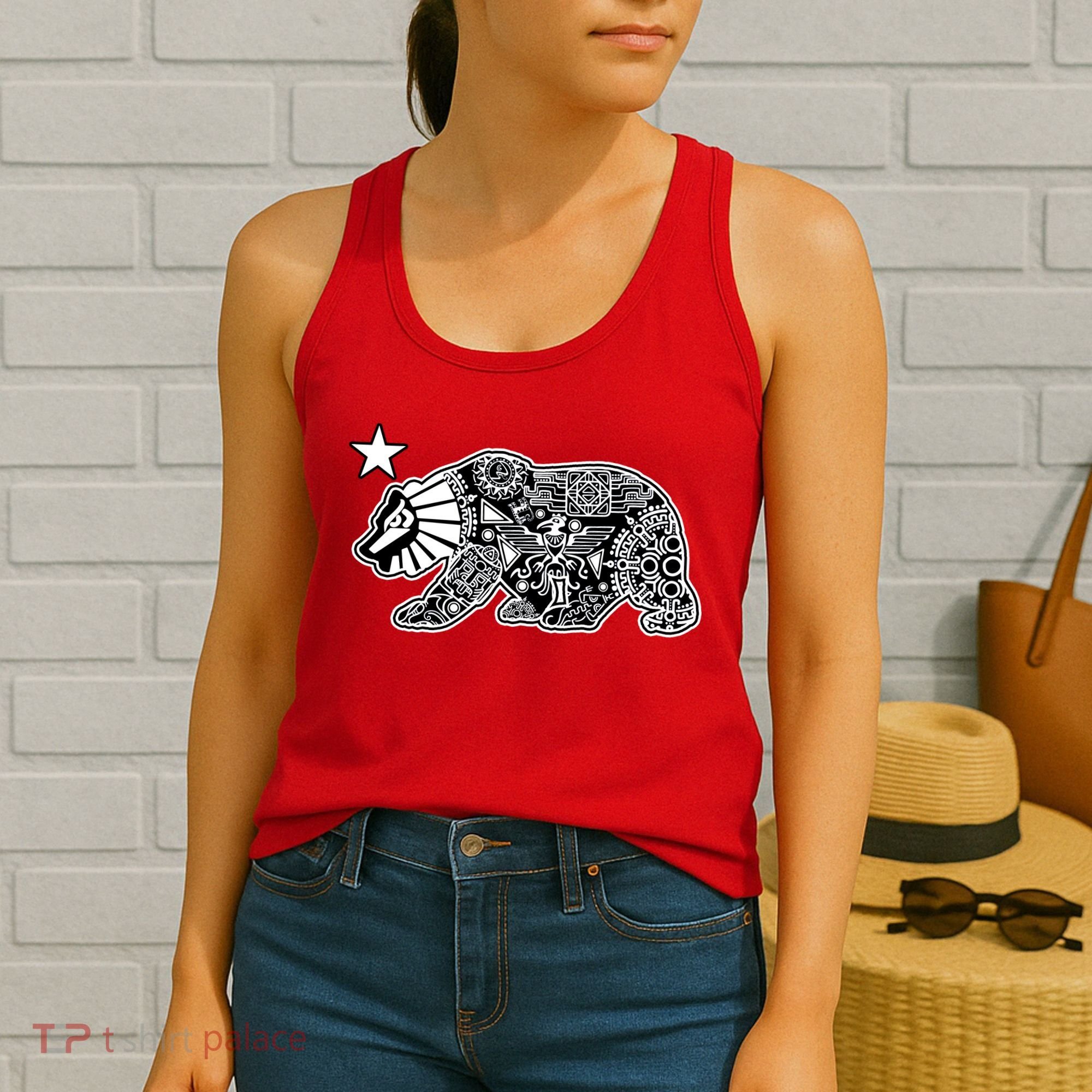 California Republic Aztec Bear Women's Tank Top