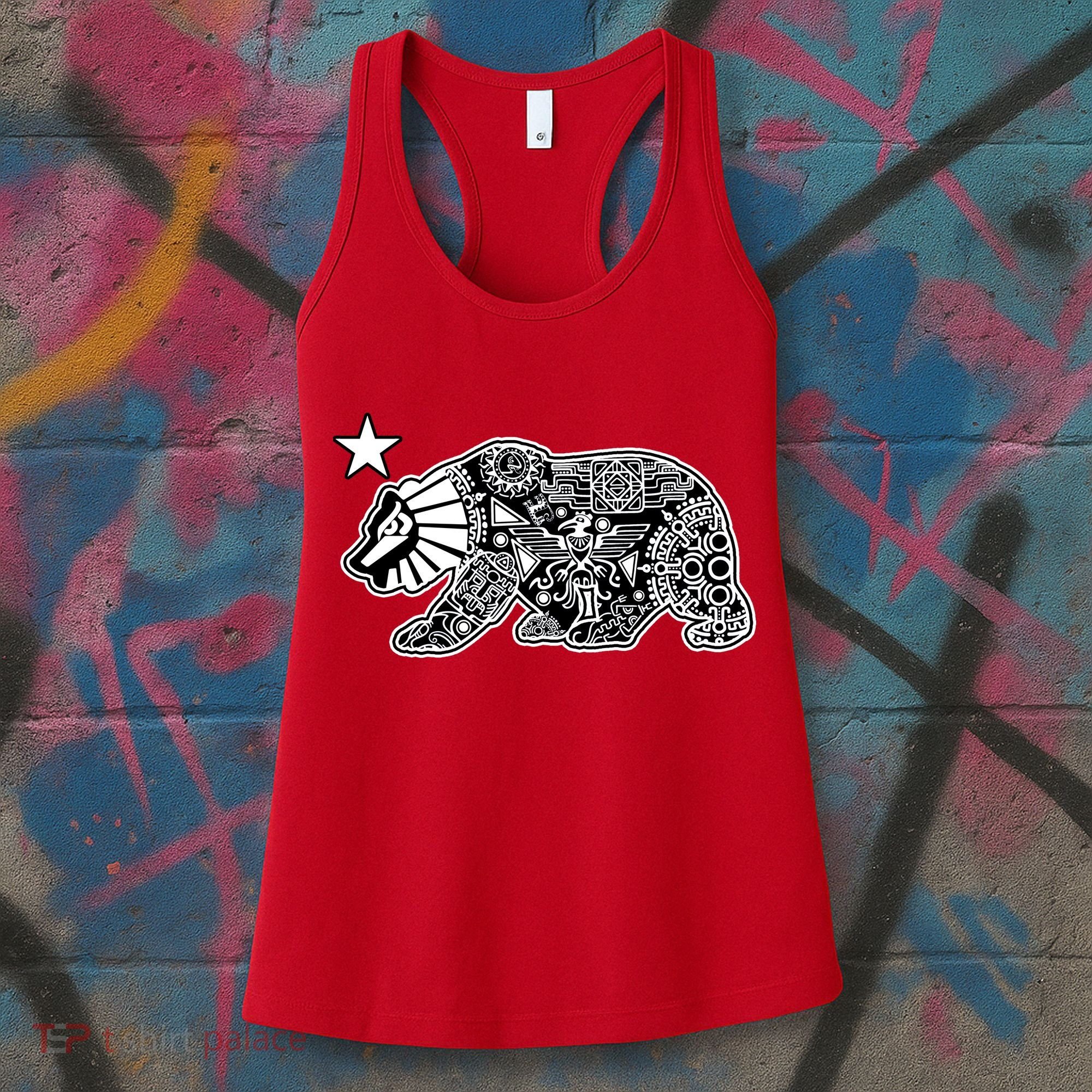 California Republic Aztec Bear Women's Tank Top