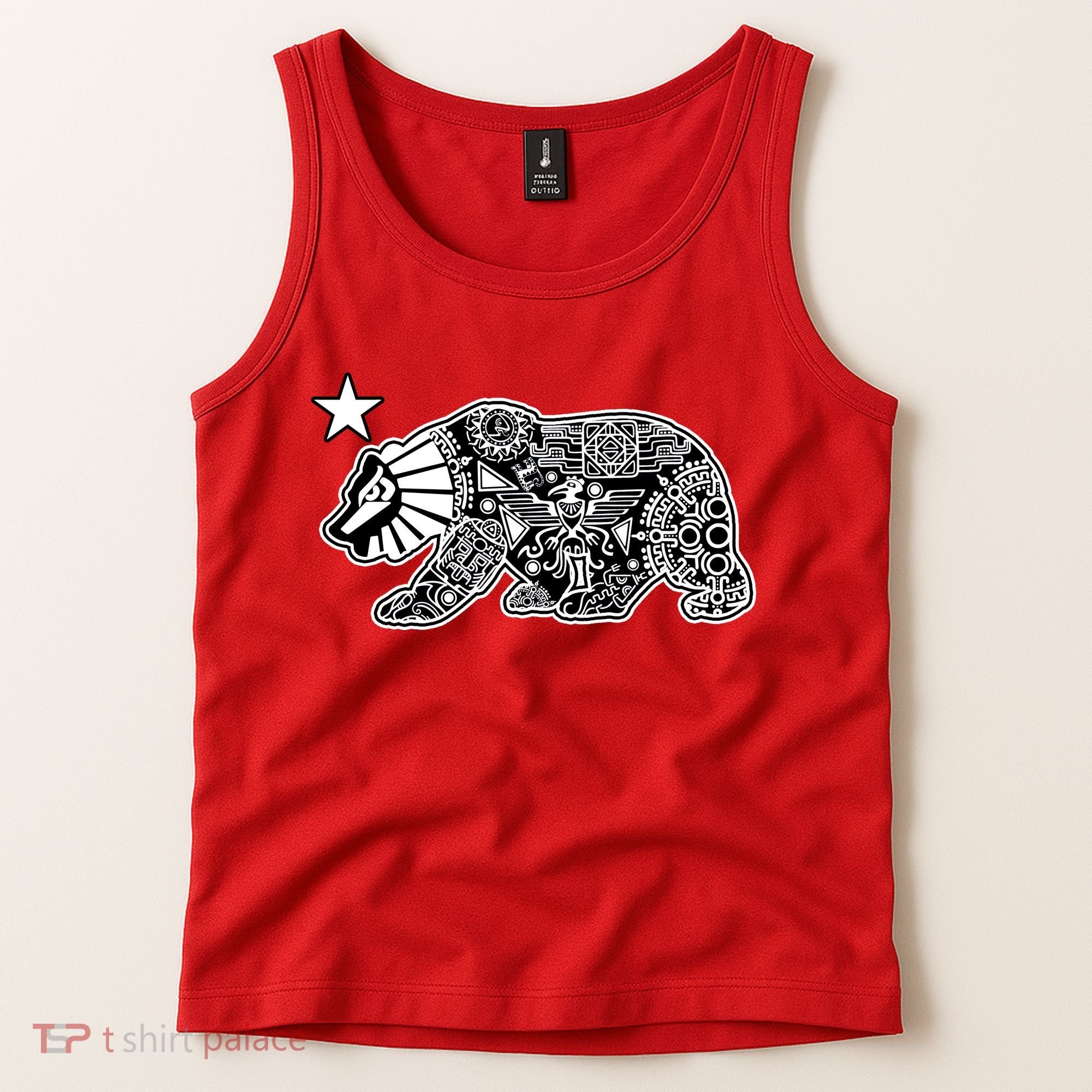 California Republic Aztec Bear Tank Top