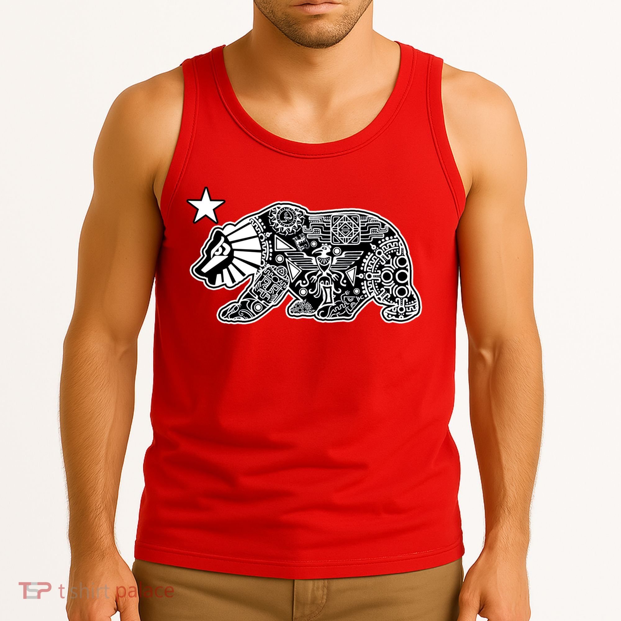 California Republic Aztec Bear Tank Top