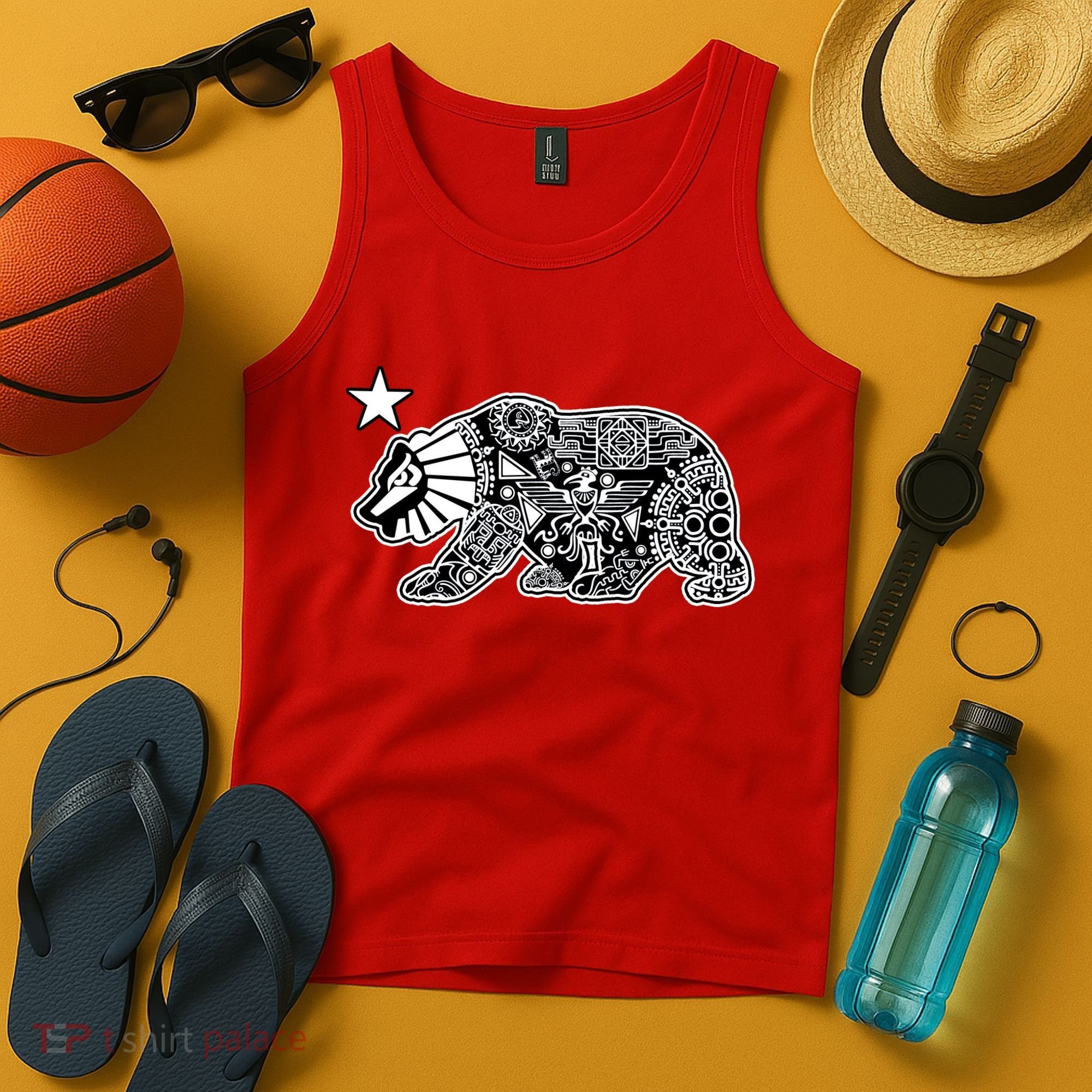 California Republic Aztec Bear Tank Top