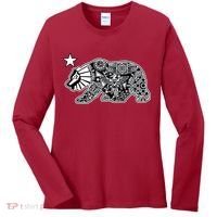 California Republic Aztec Bear Women's Long Sleeve Shirt thumb 0
