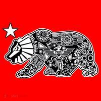 California Republic Aztec Bear Women's Long Sleeve Shirt thumb 2