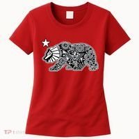 California Republic Aztec Bear Women's T-Shirt thumb 0