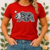California Republic Aztec Bear Women's T-Shirt thumb 2