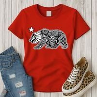 California Republic Aztec Bear Women's T-Shirt thumb 3