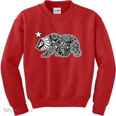 California Republic Aztec Bear Kids Sweatshirt