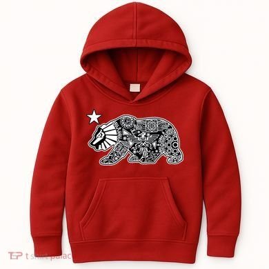California Republic Aztec Bear Kids Hoodie