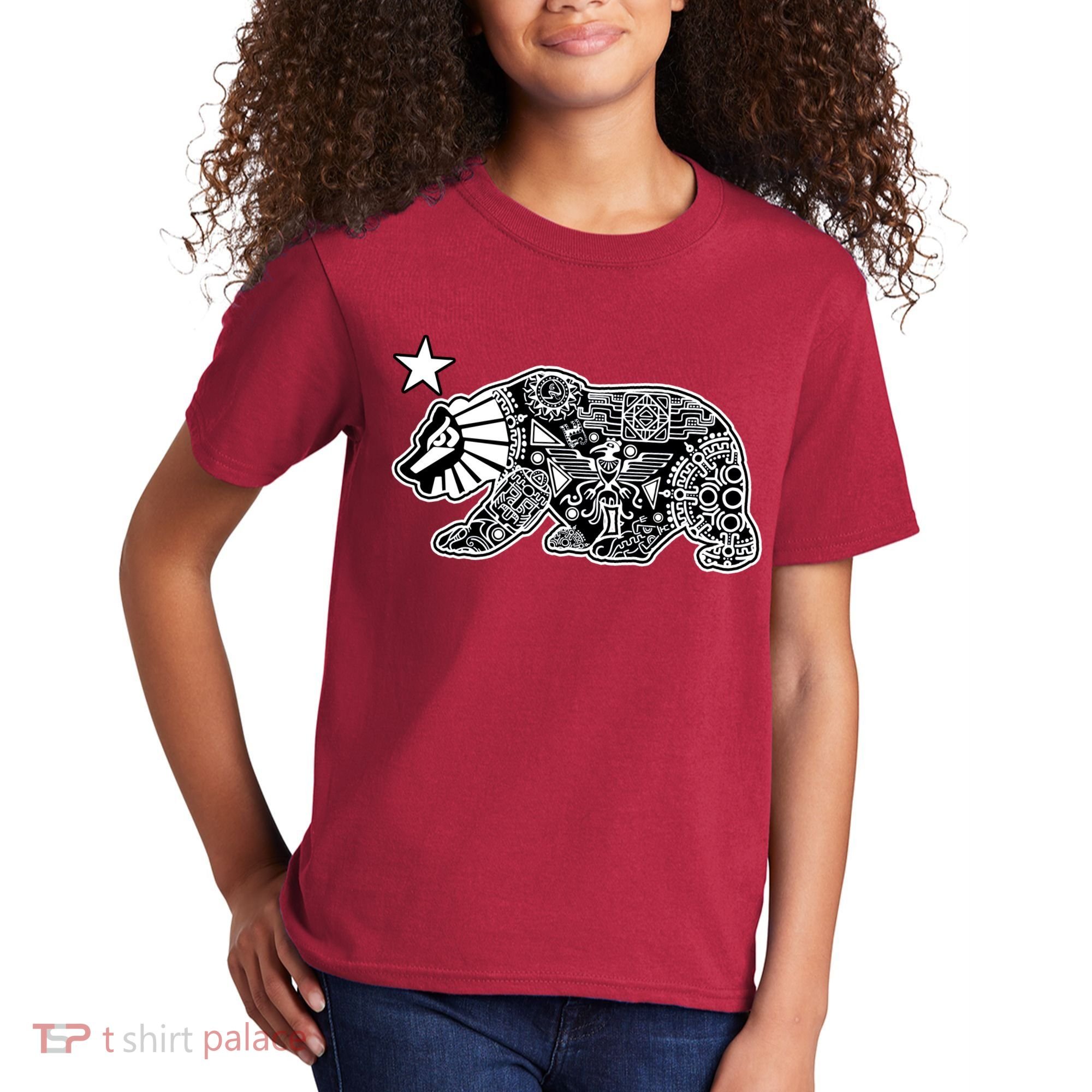 California Republic Aztec Bear Kids T-Shirt