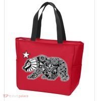 California Republic Aztec Bear Tote Bag thumb 3