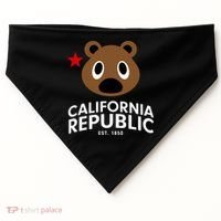 California Republic Bear Est. 1850 USA-Made Doggie Bandana thumb 0