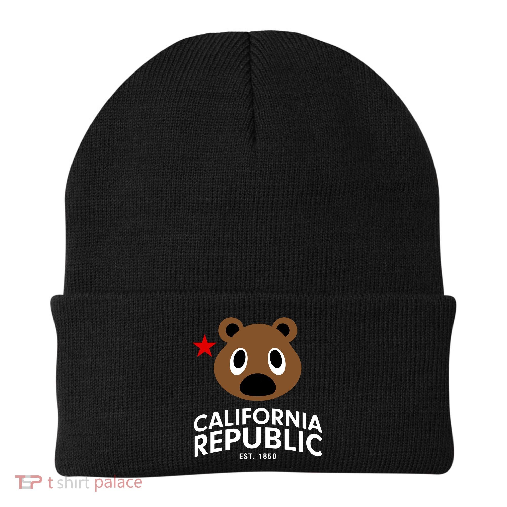 California Republic Bear Est. 1850 Beanie