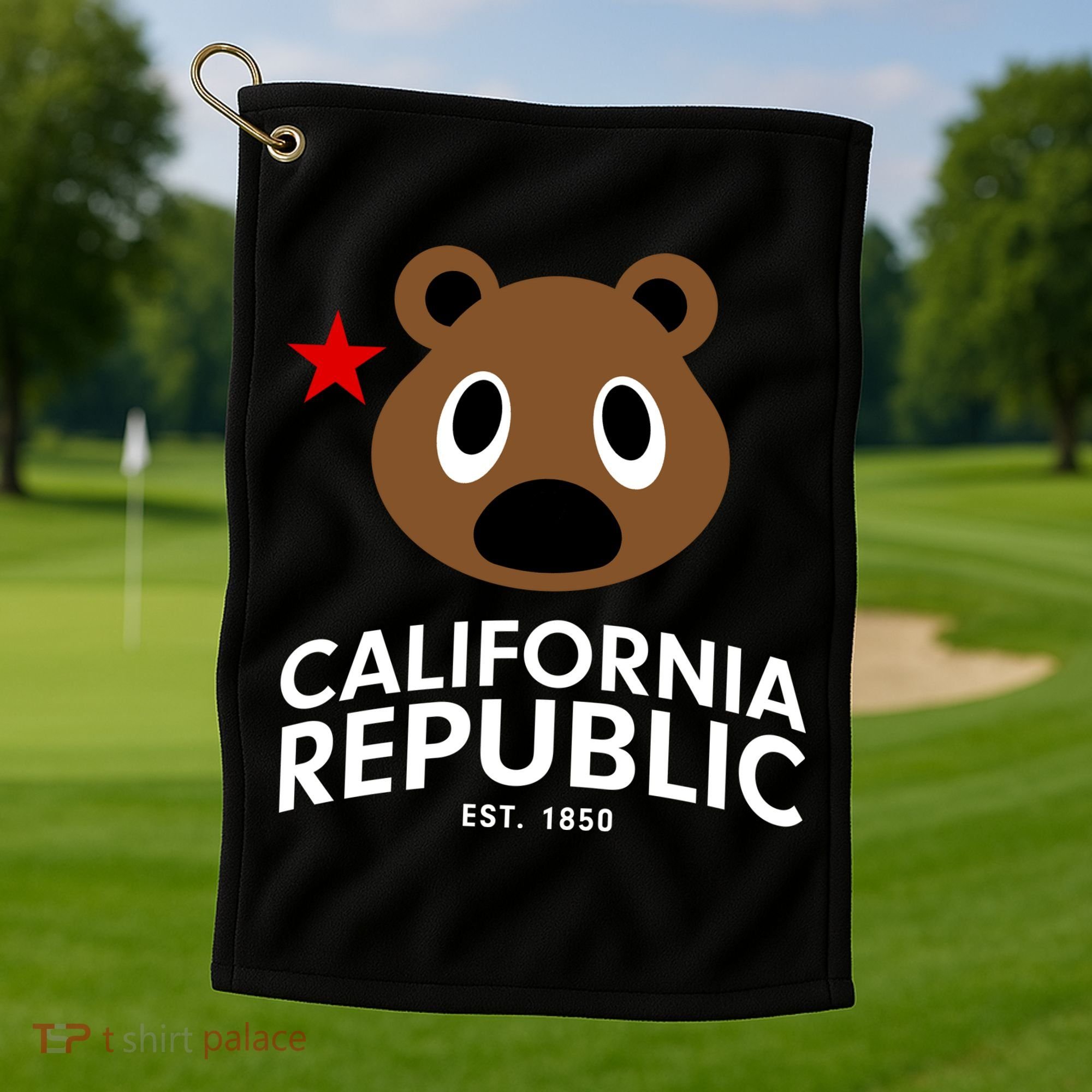California Republic Bear Est. 1850 Golf Towel