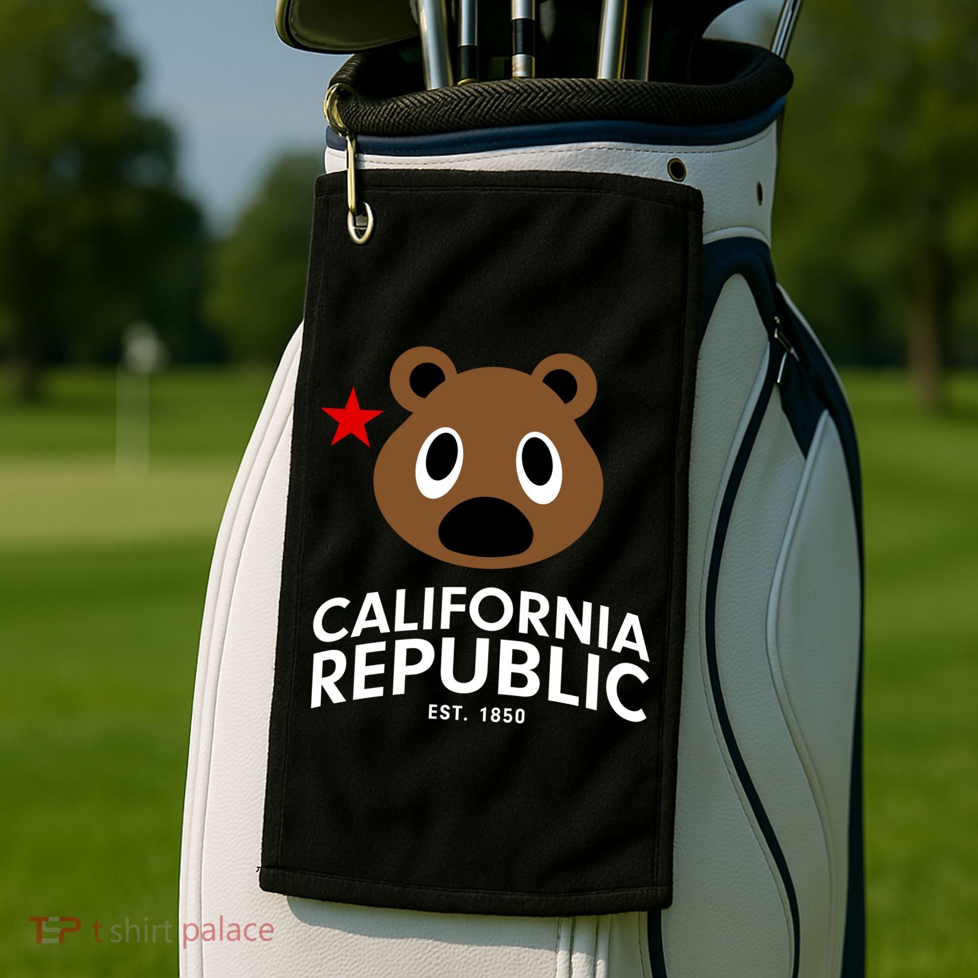 California Republic Bear Est. 1850 Golf Towel