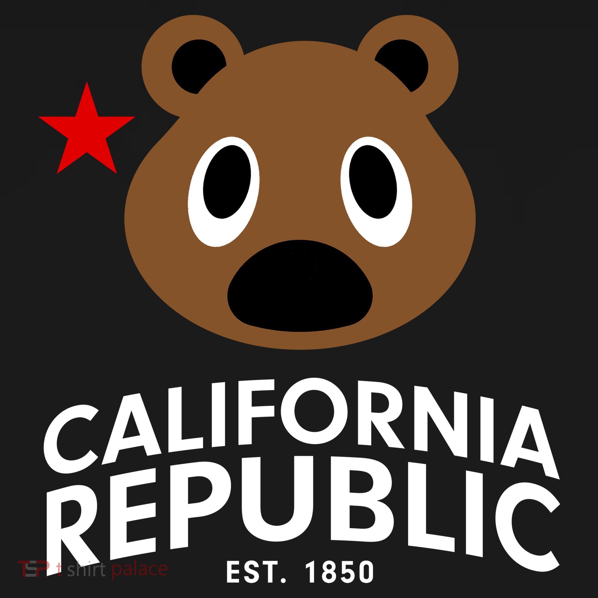 California Republic Bear Est. 1850 Kids Long Sleeve Shirt