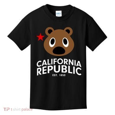 California Republic Bear Est. 1850 Kids T-Shirt