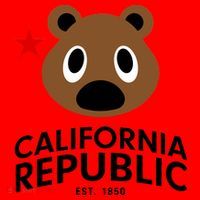 California Republic Bear Est. 1850 Santa Hat thumb 1