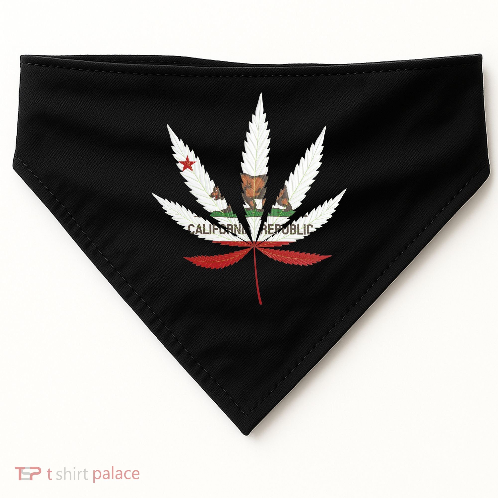 California Republic: Cali Weed USA-Made Doggie Bandana