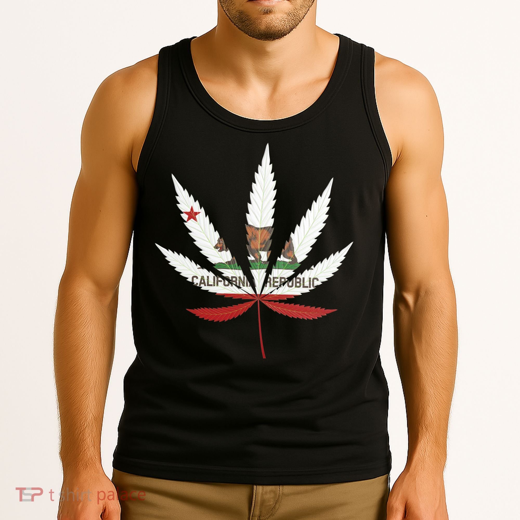 California Republic: Cali Weed Tank Top