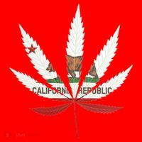 California Republic: Cali Weed Santa Hat thumb 1