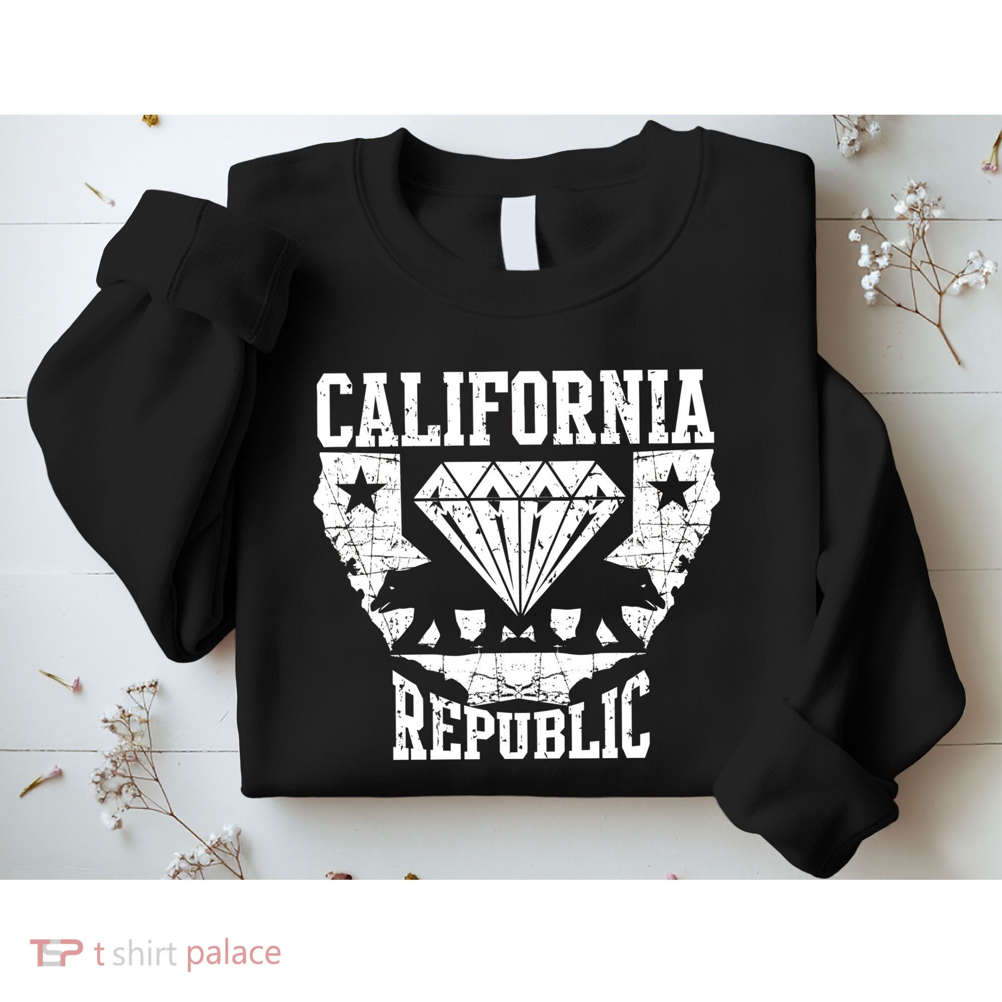 California Republic Diamond State Bear Sweatshirt