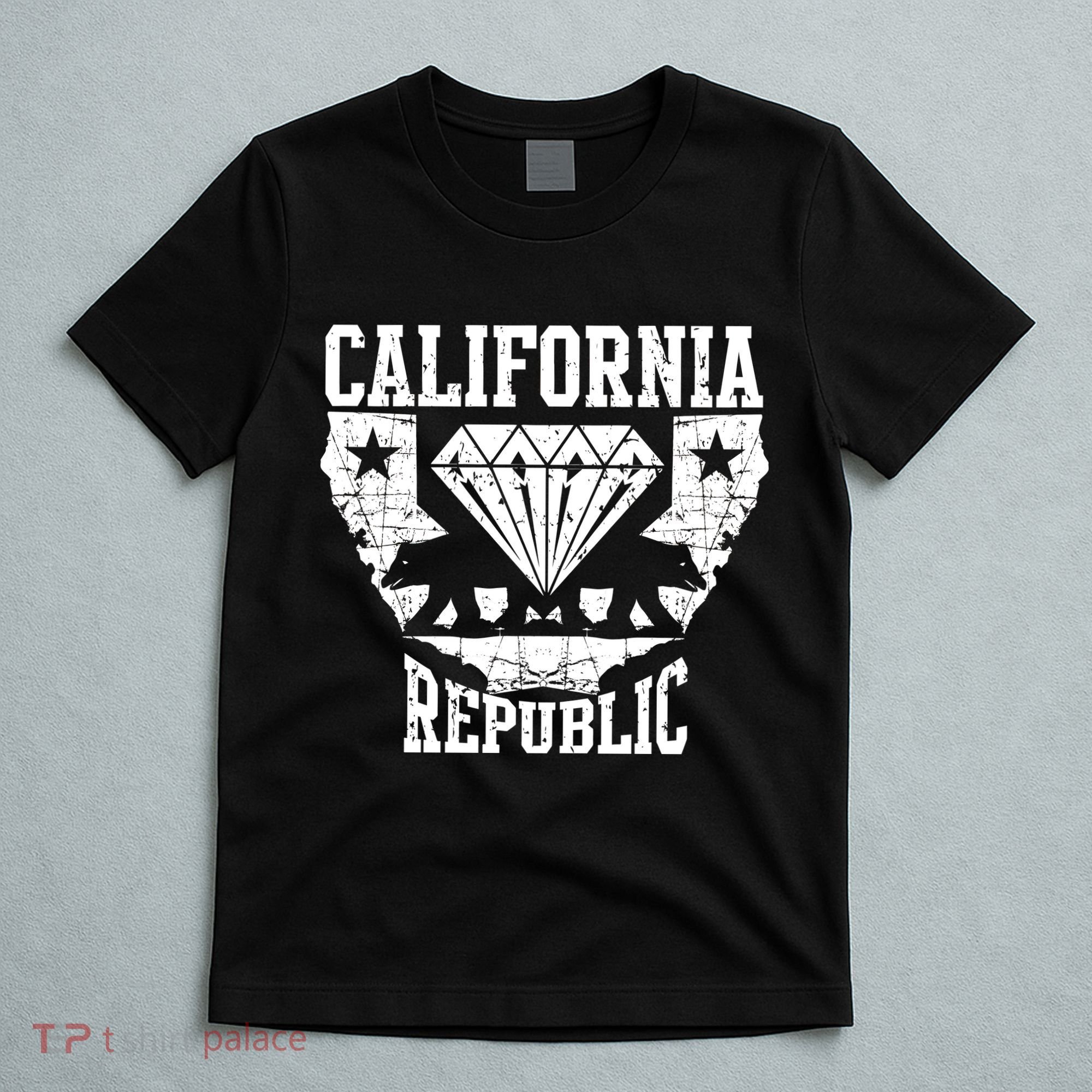 California Republic Diamond State Bear T-Shirt