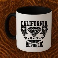 California Republic Diamond State Bear Coffee Mug thumb 2