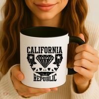 California Republic Diamond State Bear Coffee Mug thumb 3