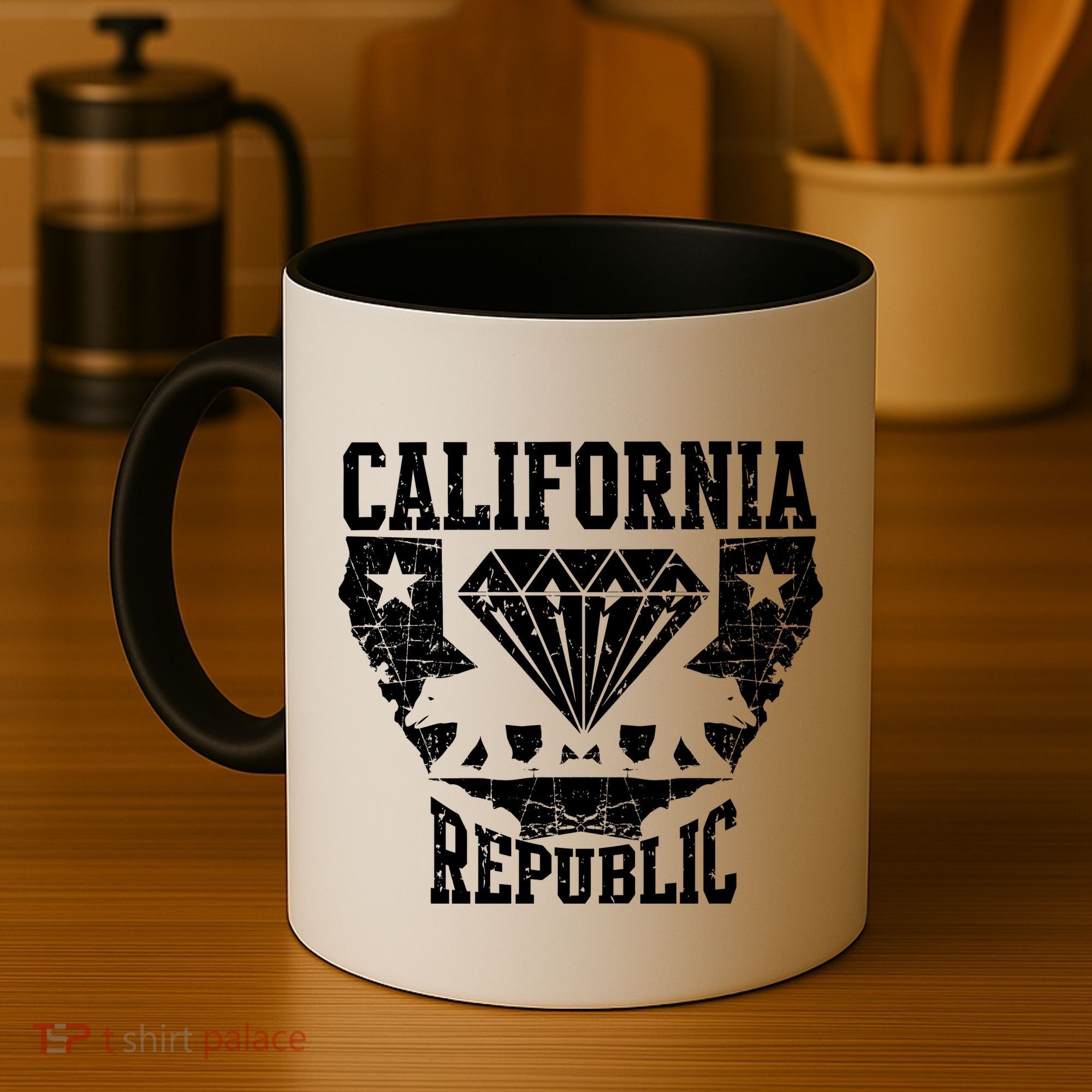 California Republic Diamond State Bear Coffee Mug