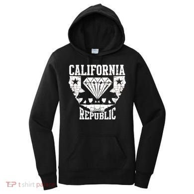 California Republic Diamond State Bear Women's Hoodie