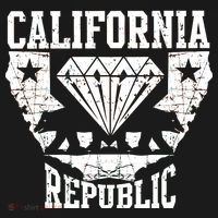 California Republic Diamond State Bear Women's Hoodie thumb 2