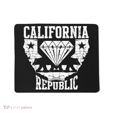 California Republic Diamond State Bear Mousepad