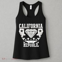 California Republic Diamond State Bear Women's Tank Top thumb 3
