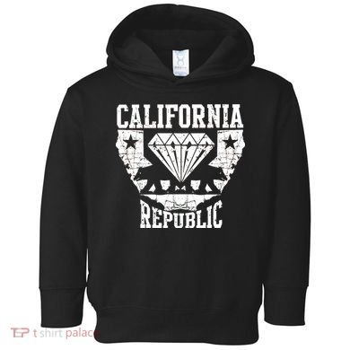 California Republic Diamond State Bear Toddler Hoodie