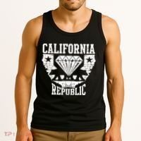 California Republic Diamond State Bear Tank Top thumb 3