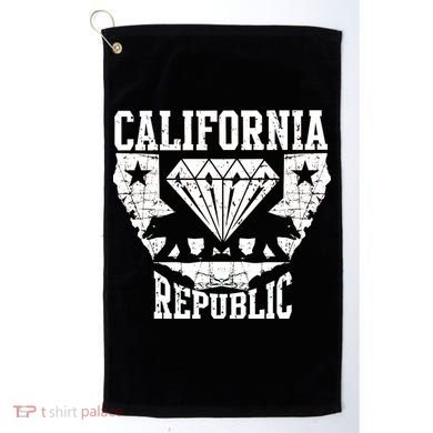 California Republic Diamond State Bear Golf Towel