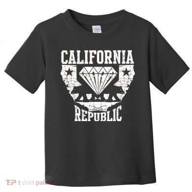 California Republic Diamond State Bear Toddler T-Shirt