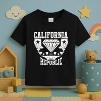 California Republic Diamond State Bear Toddler T-Shirt thumb 3