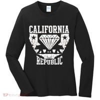 California Republic Diamond State Bear Women's Long Sleeve Shirt thumb 0