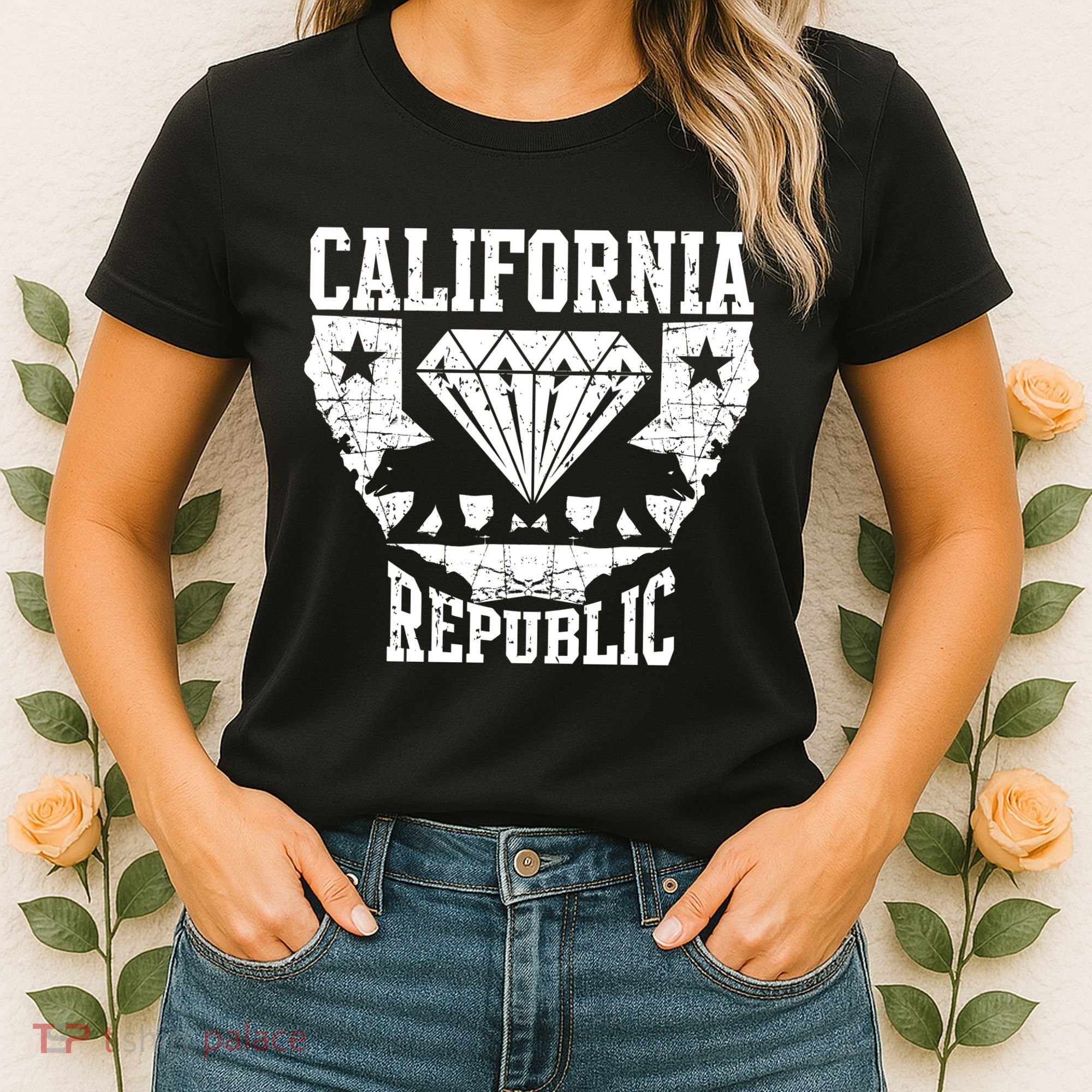 California Republic Diamond State Bear Women's T-Shirt