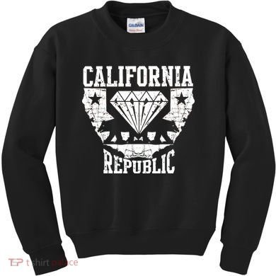 California Republic Diamond State Bear Kids Sweatshirt