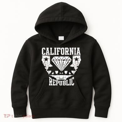 California Republic Diamond State Bear Kids Hoodie