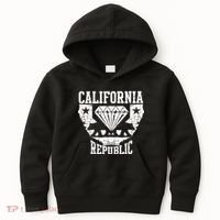 California Republic Diamond State Bear Kids Hoodie thumb 0