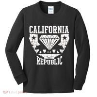 California Republic Diamond State Bear Kids Long Sleeve Shirt thumb 0