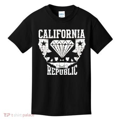 California Republic Diamond State Bear Kids T-Shirt